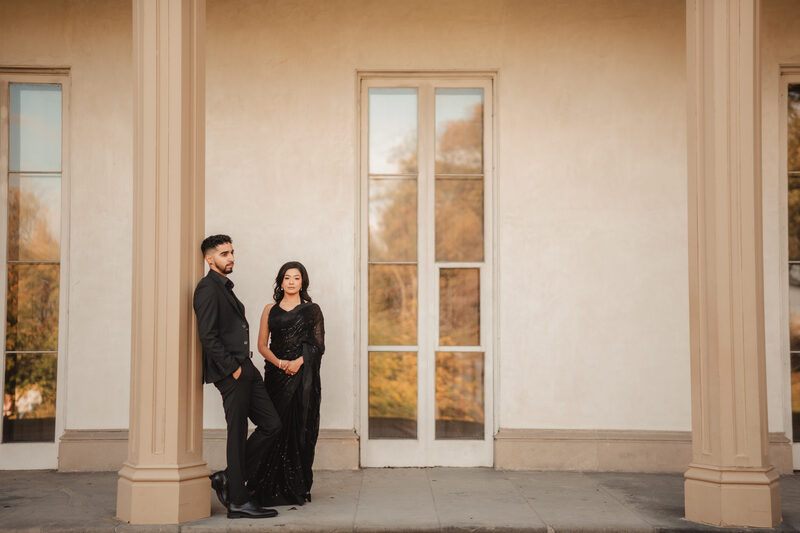 Architectural couple shot